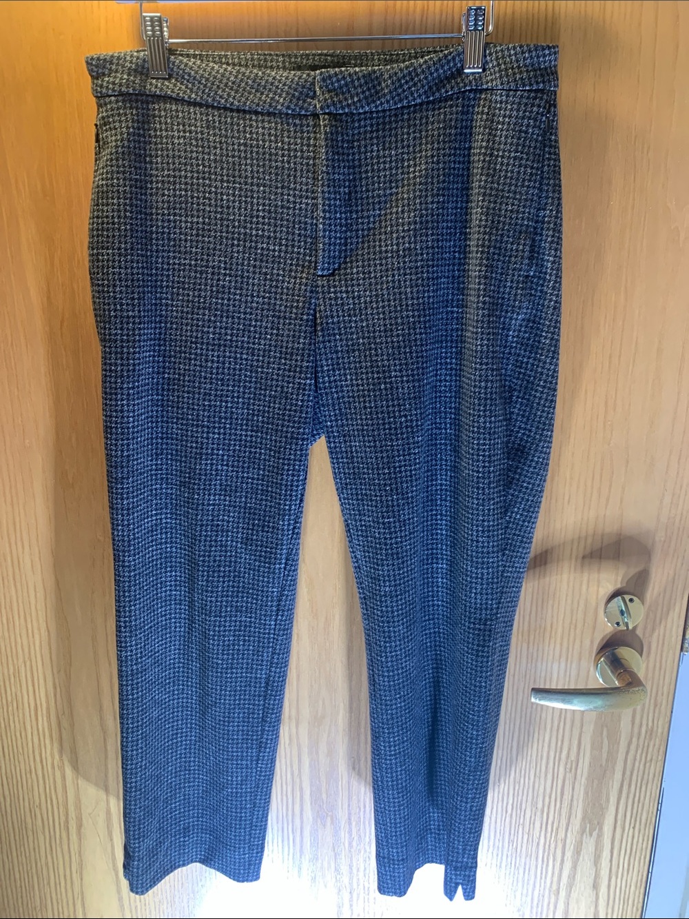 Banana Republic Black & Gray Houndstooth Dress Pants Size 12P